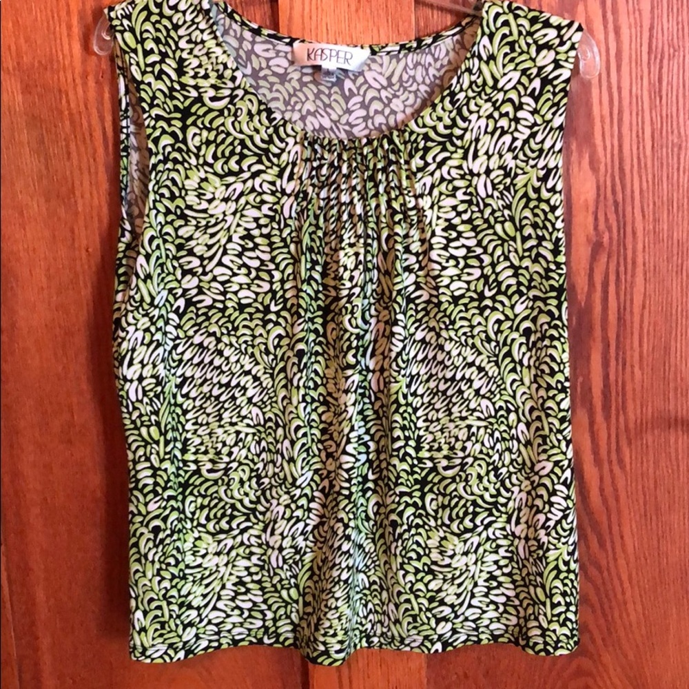 Sleeveless style dress blouse by Kasper